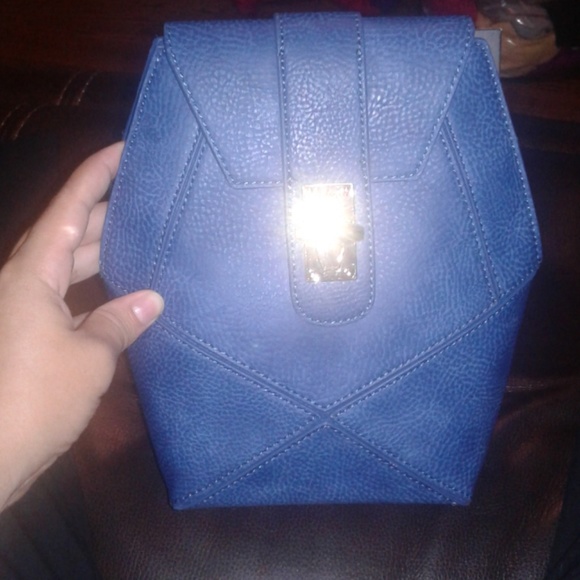 CLEARANCE! Pink Haley Frida Crossbody in Blue - Picture 6 of 6